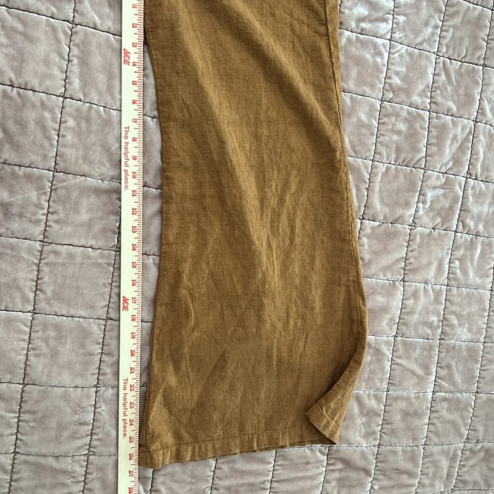 CP Shades Soft Flax Pants in Warm Brown - Picture 4 of 5